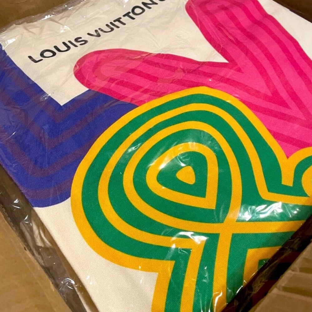 SOLD TO A FRIEND Louis Vuitton Eco Tote with Pink, Blue, and Green Accents - Picture 3 of 4